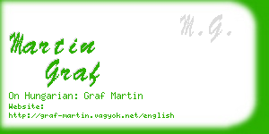 martin graf business card